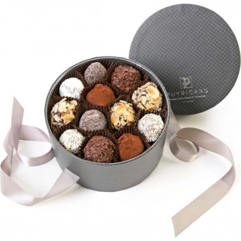 HAT BOX OF CHOCOLATE TRUFFLES 280 G