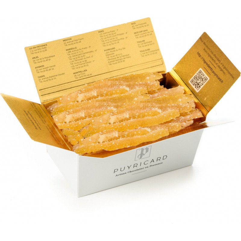 BALLOTIN BOX OF CANDIED ORANGE AND LEMON 250 G