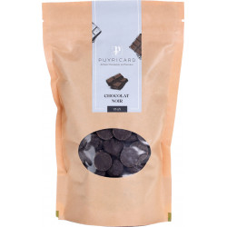 Dark chocolate in bags