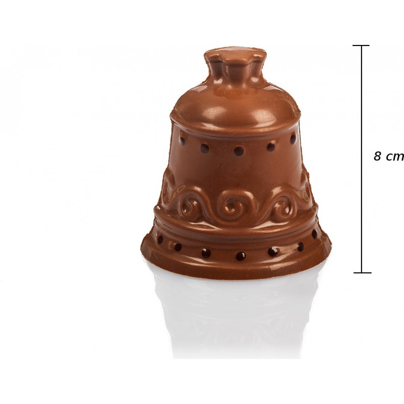 Cloche en chocolat de Pâques garnie 8cm