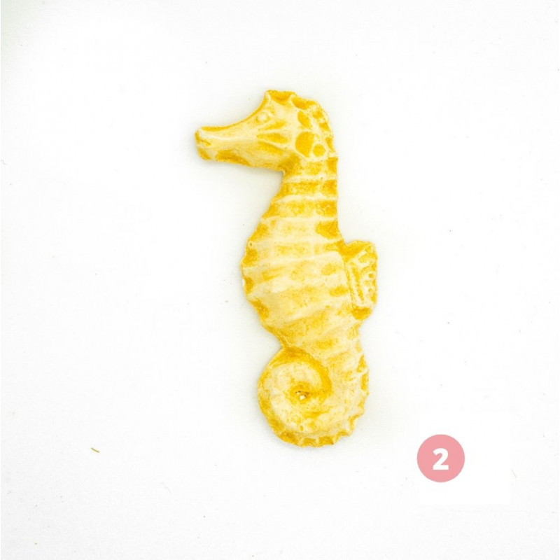Yellow seahorse figurine