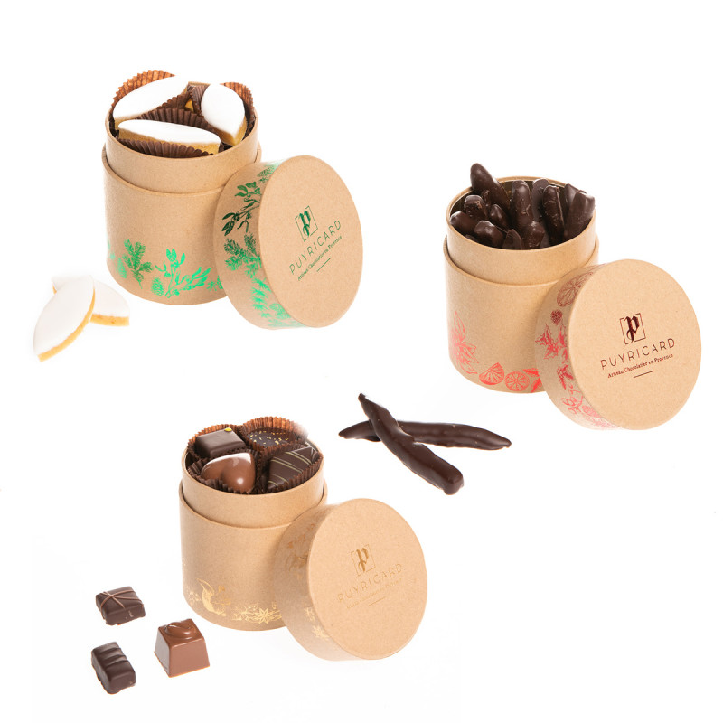 Coffret 3 cylindres Beau Sapin Chocolats