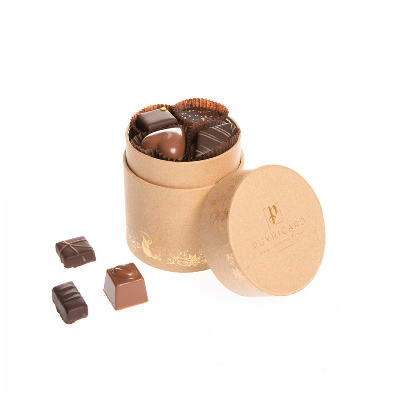 3 cylinder box Beau Sapin Chocolats