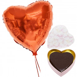 Coeur en guimauve chocolat Saint Valentin
