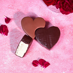Coeur en guimauve chocolat Saint Valentin