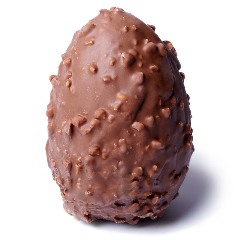 Oeuf Déco chocolat de Pâques garni de 13 à 22cm