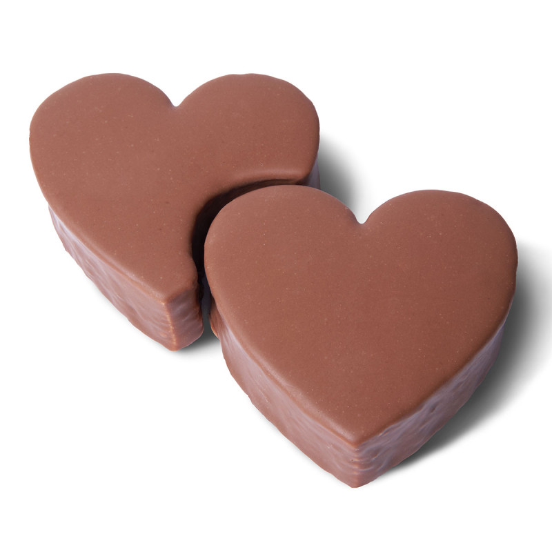 Coeurs en guimauve chocolat