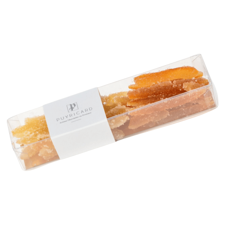 SLIMLINE BOX OF CANDIED ORANGE AND LEMON 150 G