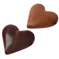 Cœur en chocolat garni