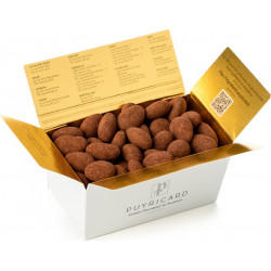 BALLOTIN BOX OF AMANDAS AND AVELINAS IN TRUFFLE PASTE AND COCOA POWDER 250 G