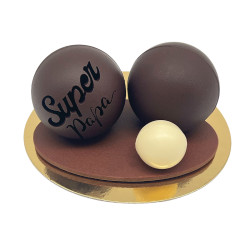 Chocolate Petanque Balls for Super Dad